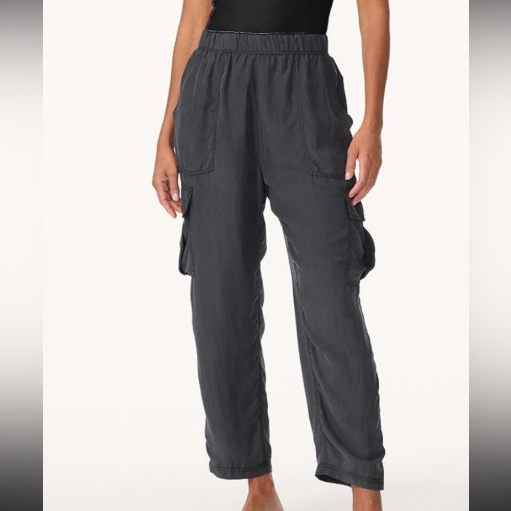Anthropologie unsubscribed washable silk cargo pant